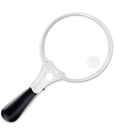 Magnifier Large LED Handheld Magnifying Glass with Light Best Jumbo Size Illuminated Reading Magnifier for Reading