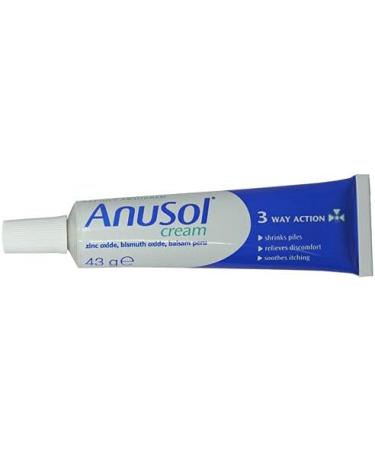 Anusol Cream for Haemorrhoids Treatment - Shrinks Piles Relieves Discomfort and Soothes Itching 43g - Buy Online on GoSupps.com