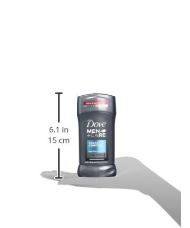 Dove Men+Care Antiperspirant Deodorant Stick Clean Comfort - 2.7 oz (Pack of 6) - Buy Online on GoSupps.com