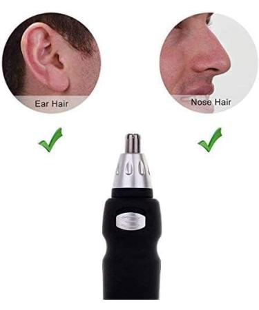 Waterproof Ear & Nose Hair Trimmer for Men & Women - Battery-Operated 360 Rotating Cutter Head Easy Cleansing - Buy Online on GoSupps.com