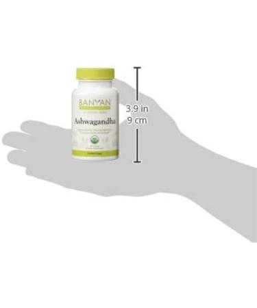 Banyan Botanicals Organic Ashwagandha Supplement - Adrenal Support, Immune Health, Stress Relief - 90 Tablets, Non-GMO, Vegan - Buy Online on GoSupps.com