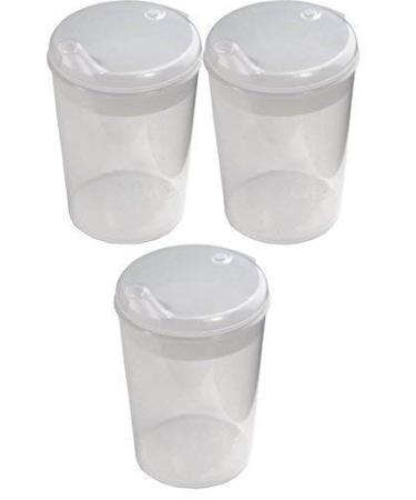 Medi-Inn+ Sippy cup drinking cup transparent opening 4 x 4 mm | practical set: 3 pieces