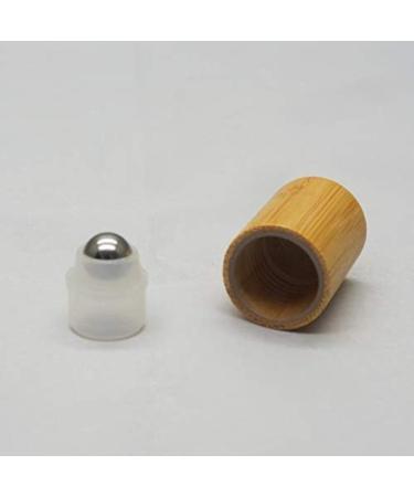 Ericotry 2-Pack 15ml Bamboo Leader Roller Bottles - Stainless Steel Ball for Essential Oils Perfume & Lip Balm - Buy Online on GoSupps.com
