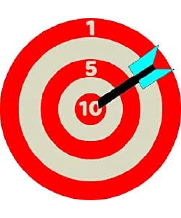 Urinal Fly Toilet Stickers 12 Pack Numbered Red Bullseye with Arrow 80% Cleaner Bathrooms in Minutes! - Buy Online on GoSupps.com