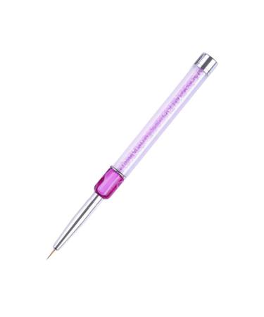 Beaupretty Witch Hat Hair Clip Nail nail brush pen gel nail brush dual brush pens flat brush pen false tip builder brush manicure purple Chain Link Nail Brushes medium Purple