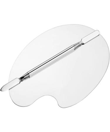 OUSIKA Stainless Steel Makeup Blender & Mixing Palette - Polishing Plate for Foundation & Eyeshadow with Spatula Stick Tool - Buy Online on GoSupps.com