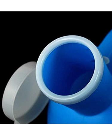 2000ml Male Urinal Bottle with Cover - Portable Incontinence Solution for Seniors, Travel, Camping - Blue - Buy Online on GoSupps.com