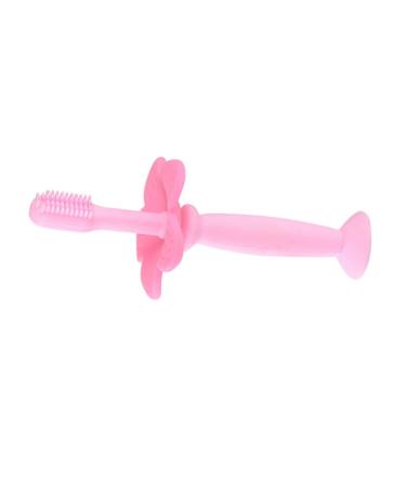 Homsfou 1stk toothbrushes for children toothbrush for babies all-round toothbrush for children baby toothbrush hand toothbrush baby mesh toothbrush bristles toothbrush protection sound wall pink 1 piece (1 Pack) pink