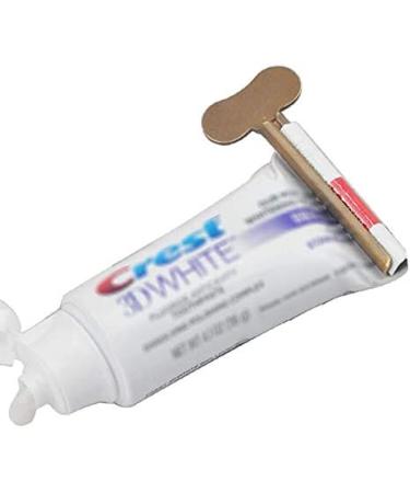 KePu Natural Brass Tube Toothpaste Squeezer Roller | Metal Gel Extruder for Bathroom Kitchen Salon | Simple & Practical Design - Buy Online on GoSupps.com