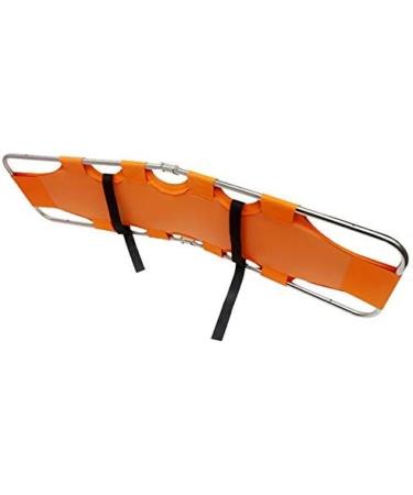 Emergency Rescue Flat Foldaway Portable Stretcher with Two Steel Bars for Hospital Clinic Home Sports venues Ambulance Weight Capacity (Orange) - Buy Online on GoSupps.com