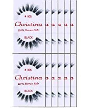 Christina Eyelashes 805 (12 Pack) - Premium Quality False Lashes for Stunning Eye Makeup Looks - Buy Online on GoSupps.com