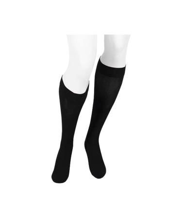 Juzo Power Vibe Premium Compression Socks For Men and Women 15-20 mmHg Deep Black X-Large