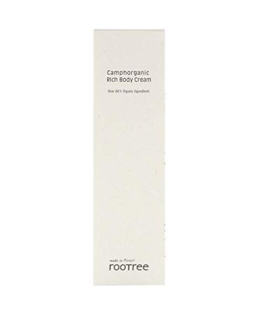 Rootree Camphorganic Rich Body Cream 5.07 fl oz - Moisturizing Natural Care - Buy Online on GoSupps.com