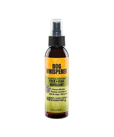 Dog Whisperer Tick + Flea Repellent, All-Natural, Extra Strength, Effective on Dogs and Their People 4 oz