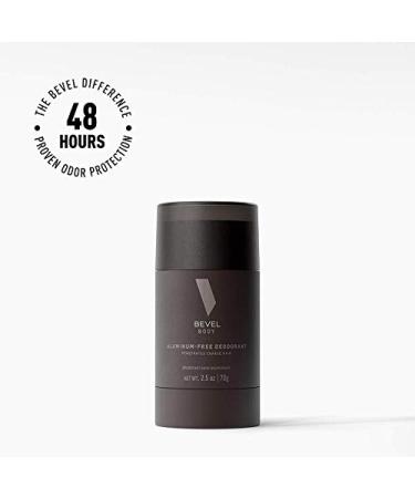 Bevel Men's Aluminum-Free Deodorant - 48+ Hour Protection, No Streaks, 2.5 oz - Buy Online on GoSupps.com