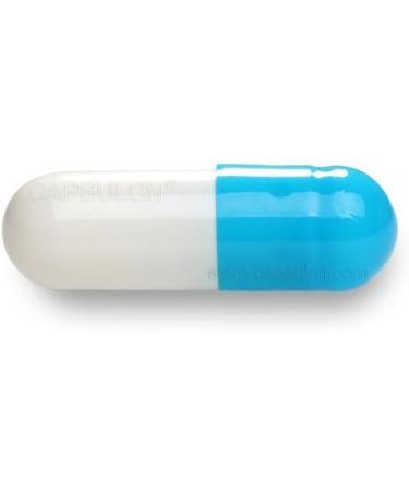 200 Size 1 Blue/White Empty Gelatin Capsules Gelatine Hard Pill Cases Self Fill - Buy Online on GoSupps.com