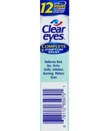 Clear Eyes 7 Symptom Relief Eye Drops, 0.5 Fl Oz (Pack of 3) - Buy Online on GoSupps.com