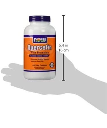 Now Foods Quercetin with Bromelain 240 Vegetable Capsule (2 Pack) - Natural Allergy Support - Buy Online on GoSupps.com