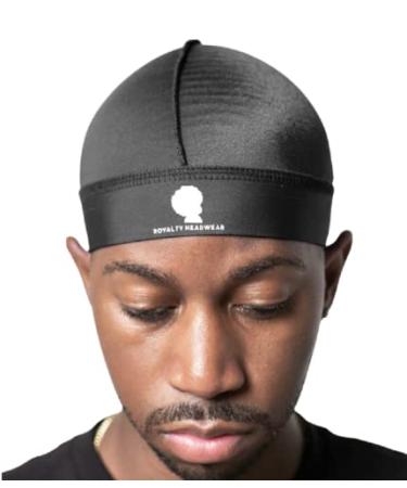 Royalty Headwear Premium Wave Cap, The Best Wave Cap for for 360, 540, and 720 Waves Black