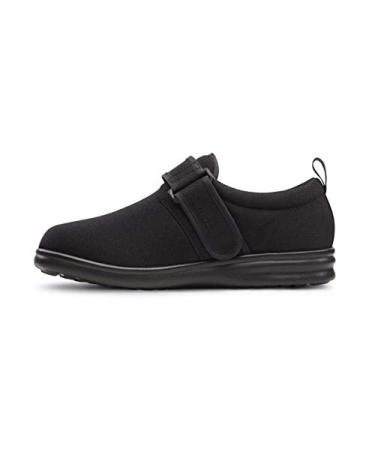 Dr. Comfort Carter Mens Diabetic Shoes-Stretchable & Washable Therapeutic Shoes-Adjustable-Easy Slip on Footwear 8.5 Wide Black
