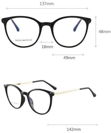 Blue Light Blocking Round Reading Glasses +350 | Oversized Anti Eye Strain Computer Readers Eyeglasses with Flat Light Mirror - Shop Now - Buy Online on GoSupps.com