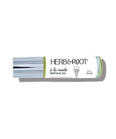 Herb & Root A La Mode Perfume Oil | Notes of Pistachio Vanilla Sea Salt Caramel | Gourmand Fragrance| Vegan Phthalate Free Cruelty Free Long-Lasting