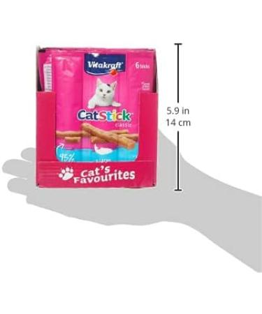 Vita Power Cat Stick Classic - Meaty Salmon Snack Sugar & Grain-Free 60 Mini Sticks for Cats - International Shipping Available - Buy Online on GoSupps.com