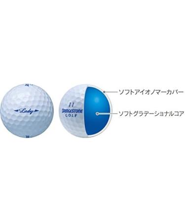 Bridgestone Lady LBWXJ Golf Ball - Safety Pink | High Visibility Women's Golf Ball - Buy Online on GoSupps.com