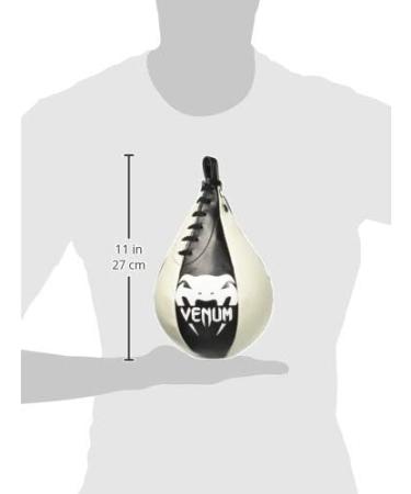 Venum Skintex Leather Speed Bag Medium - Black/Ice | Premium Quality - Buy Online on GoSupps.com