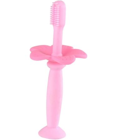 Minkissy 2-Pack Silicone Baby Toothbrush | Manual Oral Care Training Brush in Pink | Safe & Gentle for Infants - Buy Online on GoSupps.com