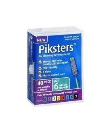 Piksters Interdental Brush Size 6 (40 Pack) by Erskine Dental