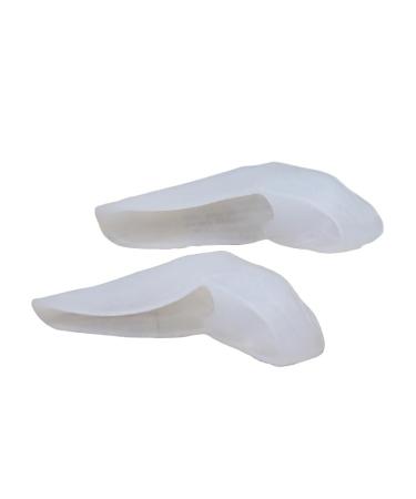 2pcs Size Pads Little Cushions Pinky for Separator Gel Skid Spacers Straightener Bunions Separators Bunion Universal Anti- Toe Feel Tailors White Hammer Protectors