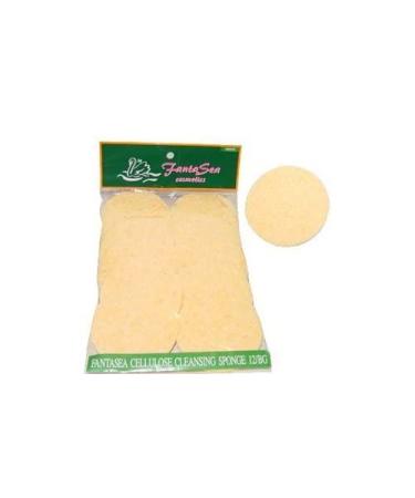 Fantasea Facial Cleansing Sponge 12 Per Package