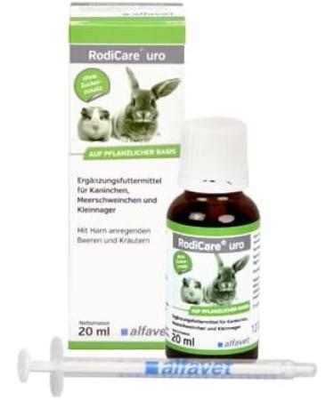 Alvafet Rodicare Uro - 3 Pack Supplementary Feed for Reducing Urinary Stones in Rabbits Guinea Pigs & Small Rodents | 3 x 20ml Dosing Syringe - Buy Online on GoSupps.com