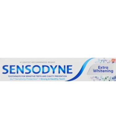 Buy Sensodyne Extra Whitening Toothpaste - Sensitive Teeth & Cavity Prevention - 4 oz | International Shipping Available - Buy Online on GoSupps.com