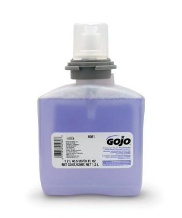 Go-Jo Industries 5361-02 GOJO 1200 ml Refill Translucent Purple Cranberry Scented Premium Foam Handwash With Skin Conditioners