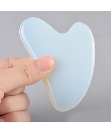 Natural Stone Triangle Gua Sha Board - Jade Scraper Tool for Body Spa & Face Lift | Reduce Puffiness & Tighten Skin - Buy Online on GoSupps.com