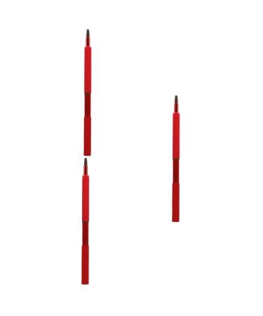 MAGICLULU 3pcs Lip Brush Applicator Make up for Face Lipstick Applicator Cosmetics Lip Brush Makeup Lip Brush Lipsticks Lip Gloss Portable Red Travel