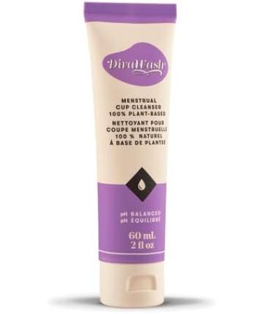 DivaCup DivaWash 60 mL - PH Balanced Menstrual Cup Wash for Feminine Hygiene - Buy Online on GoSupps.com