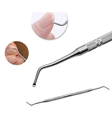 DNHCLL Stainless Steel Armor Remover Paronychia Cuticle Pedicure Double Head Nail Groove Scoop Tick Orthodontic Nail Toenail Toenail Pick Tool  Remove Dirt From Your Nails - Buy Online on GoSupps.com