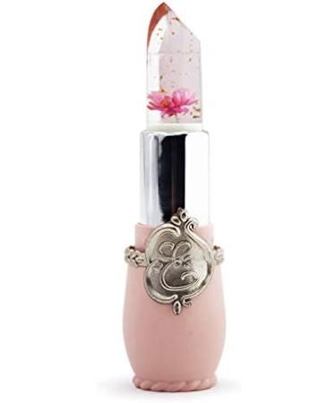 Goorvoucs 2x Beauty Bright Flower Crystal Jelly Lipstick Magic Temperature Change Color Lip Balm Makeup Light Pink & Lemon Yellow - Buy Online on GoSupps.com
