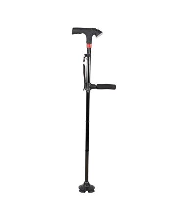 Crutches Crutch Walking Stick Aluminum Alloy Double Walking Stick Illuminated Alarm Anti-Skid Stick Wearable Stick Elderly Supplies Elegant