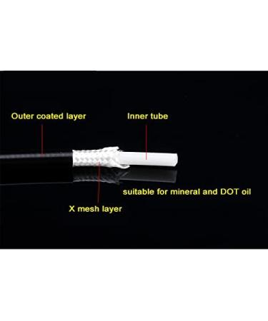 Hydraulic Disc Brake Hose Replacement Kit for Shimano, AVID, SRAM, Magura - 2.5m Length - Multiple Fitting Options - Buy Online on GoSupps.com