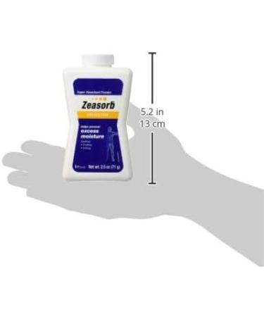 Zeasorb Super Absorbent Powder 2.5 oz (70.9 g) - Pack of 6 | Fast-Acting Moisture Control Solution - Buy Online on GoSupps.com