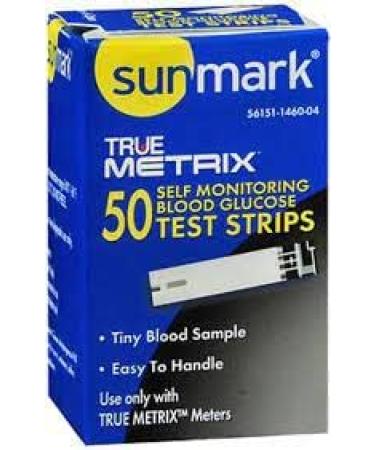 Sunmark TrueMetrix Blood Glucose Test Strips - 50 ct (Pack of 3) - High Quality Testing Strips for Accurate Results - Buy Online on GoSupps.com