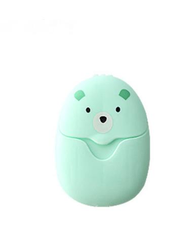 Follsy Soap Tablets Boxed Children's Hand Washing Tablets soap Paper Travel Disposable soap Tablets Two Boxes-Two Boxes of Green