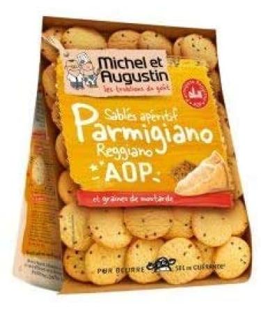 Epicerie sal e Michel et Augustin Small Sales with Parmesan and Mustard Seeds 120 g - Pack of 4