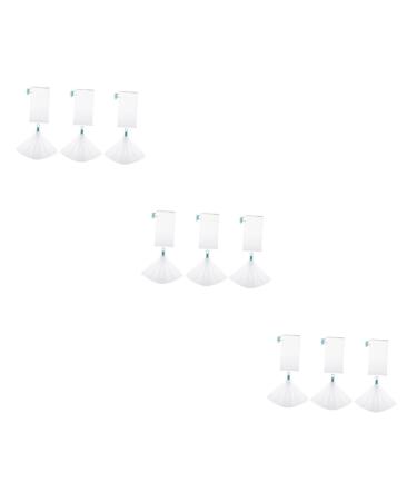 Healeved 18 Pcs Net Soap Elf Lip Balm Bath Scrubber Bath Defoliator Towel for White Pe 24X22cmx3pcs Whitex3pcs