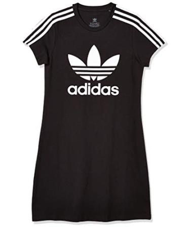 adidas Originals girls unisex-child Adicolor Dress Medium Black/White