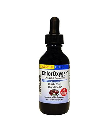 Herbs Etc. ChlorOxygen Chlorophyll Concentrate Alcohol Free 2 fl oz (59 ml)